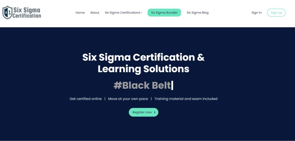 SixSigmaCertification.education website